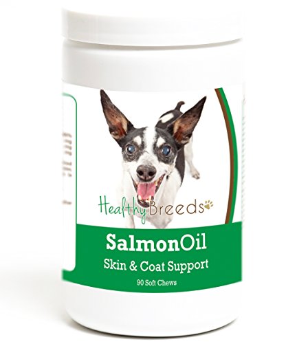 Healthy Breeds Rat Terrier Salmon Oil Soft Chews 90 Count