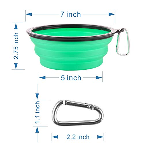 Large Collapsible Dog Bowls, 34oz Travel Water Food | Travel Essential - Image 7