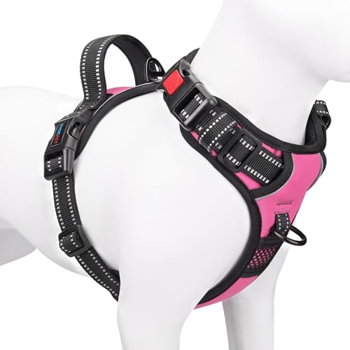 PHOEPET No Pull Dog Harness Medium Reflective Front Clip - Image 2