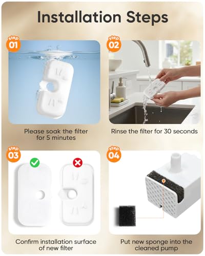 50+1 Pack Cat Water Fountain Filters Compatible | Pet Essentials - Image 7