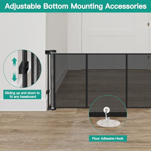 24 Inch Tall x 150 Inch Extra Wide Retractable Dog Gate - Image 6