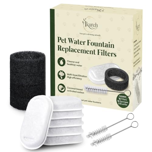 Cat Water Fountain Filter replacement, 32 Pack Cat | Pet Essentials - Image 2