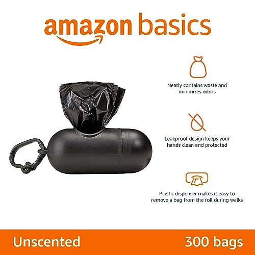 Amazon Basics Dog Poop Leak Proof Bags with Dispenser | Pet Essentials - Image 3