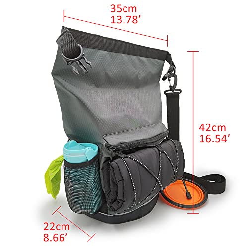 Waterproof Roll Top Pet Dog Food Travel Organizer Storage - Image 3