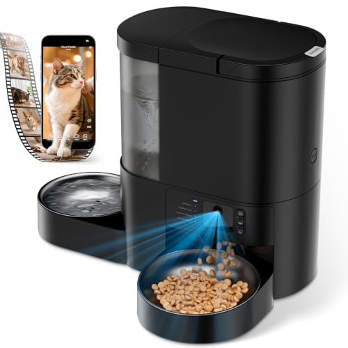 Automatic Cat Feeder with Camera, 2 in 1 Cat Food an | Smart Feeding S - Image 2