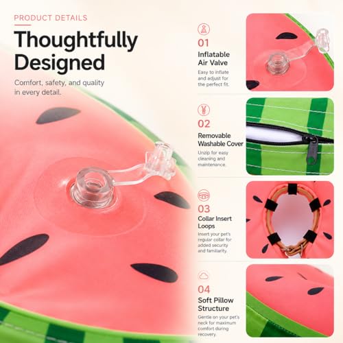 MIDOG Inflatable Dog Cone After Surgery, Donut Collar | Pet Essentials - Image 7