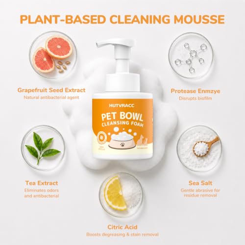Natural Pet Bowl Cleaner Mousse - Enzyme Dog & Cat Dish - Image 5