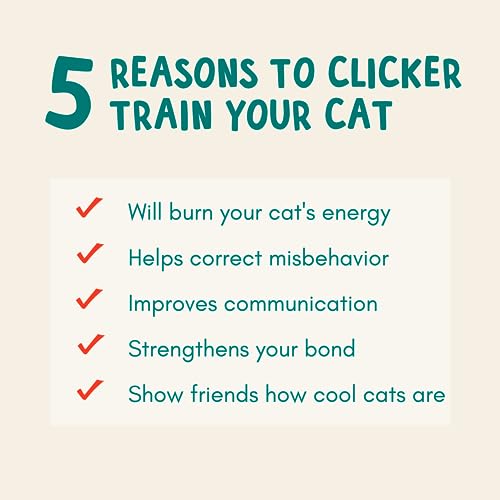 Cat Training Kit Quiet Clicker + Target Stick + Pouch + Guide - Image 6