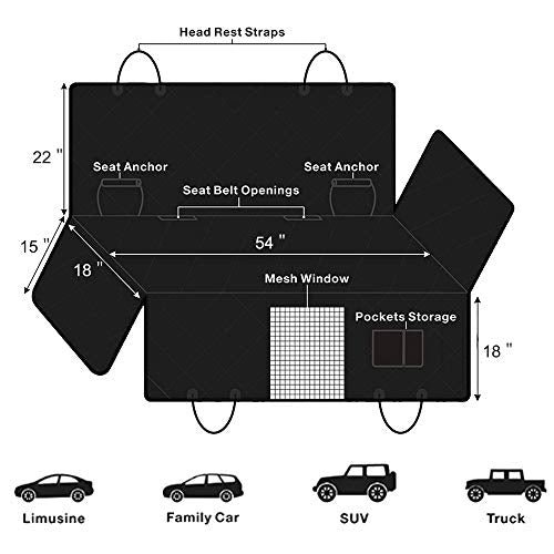Dog Car Seat Cover, Waterproof Nonslip Pet Seat Cover | Pet Essentials - Image 6