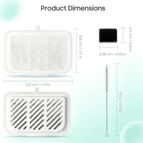 12 Pack Pet Cat Kit Water Fountain Filter Replacement | Pet Essentials - Image 3