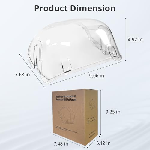 Rear Cover for Automatic Microchip Cat Pet Feeder | Pet Essentials - Image 8