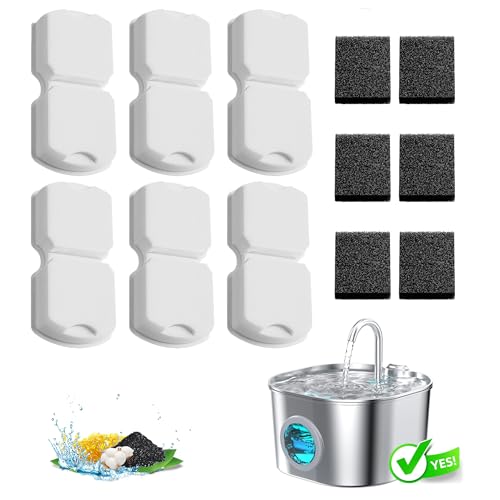 Cat Water Fountain Filter Replacement: 6Pack Pet Fountain Filters - Image 2