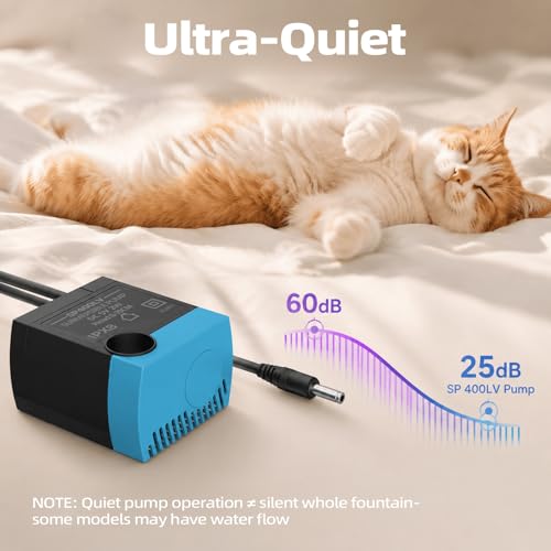 Cat Water Fountain Replacement Pump, SP-400LV Submersible Pump - Image 4