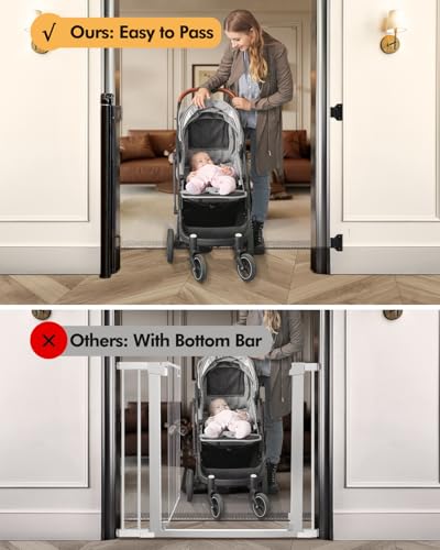 Retractable Baby Gate for Stairs & Doorways,71" Wide x - Image 7