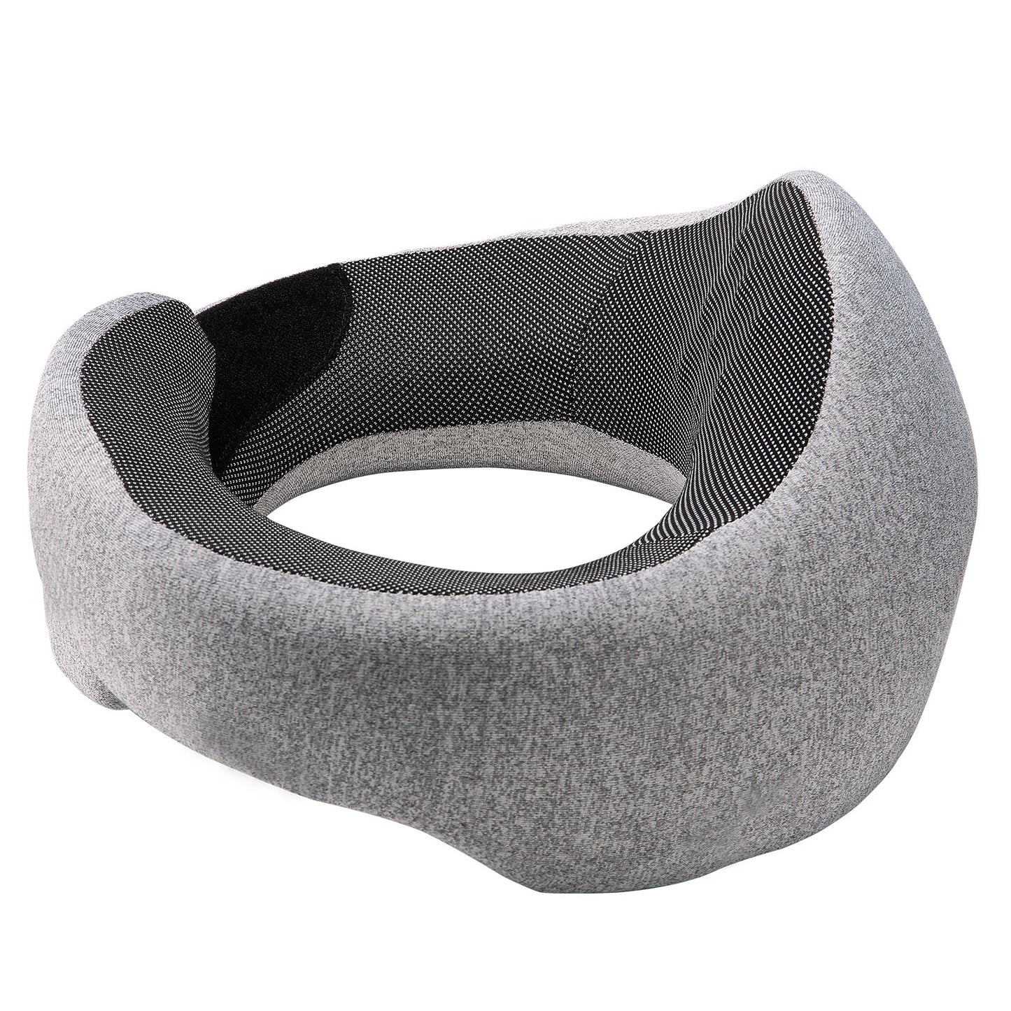 Travel Pillow Double-Layered Memory Foam Neck Pillow For Traveling Black-Gray - Image 7