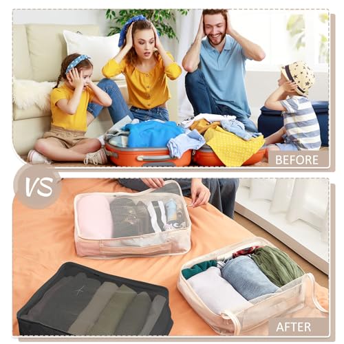 Silkfly 8 Pcs XL Packing Cube for Travel Luggage,Sim | Travel Essentia - Image 6