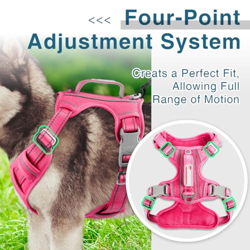 BARKBAY No Pull Dog Harness For Large Dogs,ID Tag Holder Dog Vest - Image 7