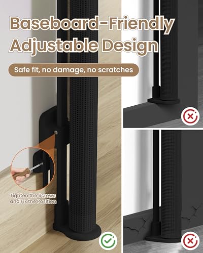 100" Extra Wide Retractable Baby Gate, Extra Long Indoor Pet Gate - Image 7