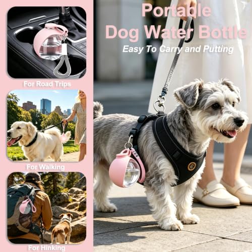 Dog Water Bottle Portable, 2in1 Round Dog Water Bowl | Travel Essentia - Image 6