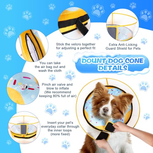 CNEO Inflatable Dog Cone Collar with Detachable Enha | Pet Essentials - Image 6