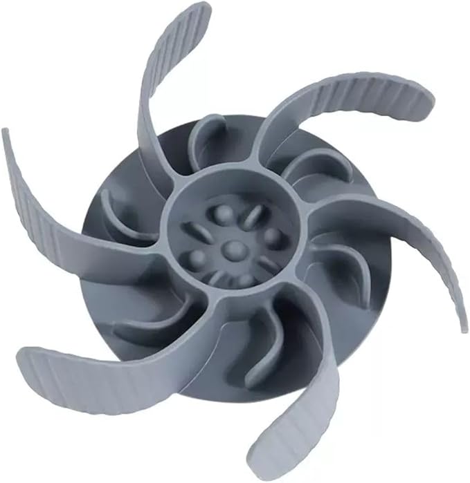 Generic Revolutionary Slow Feeder Insert [Octopus Suction Cups], Non-Toxic, Easy Clean, Anti-Gulp. for Large & Medium Size Dog Compatible with Regular and Elevated Bowls, Grey