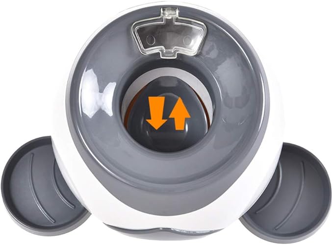 Dog Slow Feeder Treat Dispenser Dog Toy Interactive Puzzle Ball for Indoor Outdoor Dogs with Removable Plates Spoon Dogs Bone Shape
