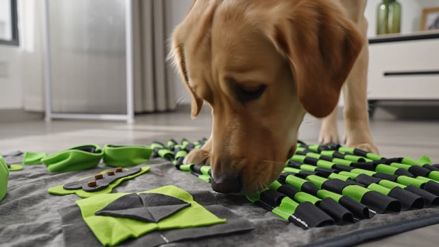 M Snuffle Mat Green Dog Puzzle Enrichment Slow Feeder - Image 8