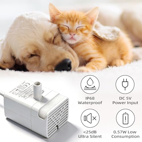 Cat Water Fountain Pump, Auto Waterless Power-Off JY-830 Pump - Image 6