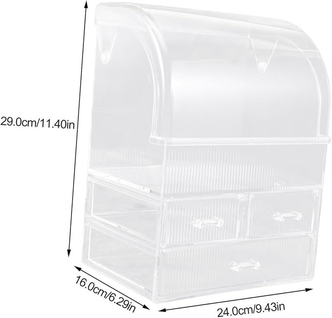 Large Makeup Organizer Box Drawers Acrylic Desktop Makeup Storage Easy Access to Your Beauty Products