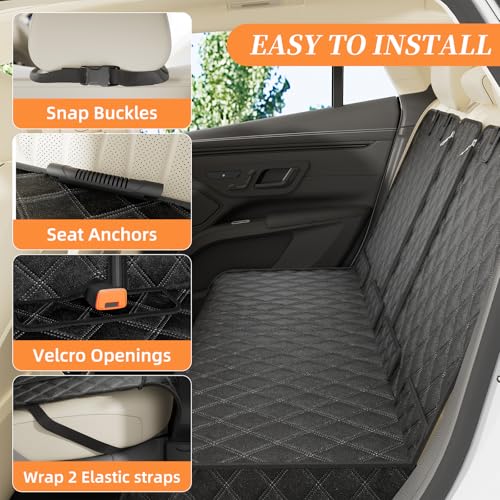 Simple Trending Dog Car Seat Cover, Back Seat Pet Bed Mat - Image 5