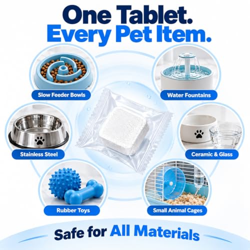 Pet Bowl Cleaner Tablets-24 Pack,For Slow Feeder & Water - Image 6
