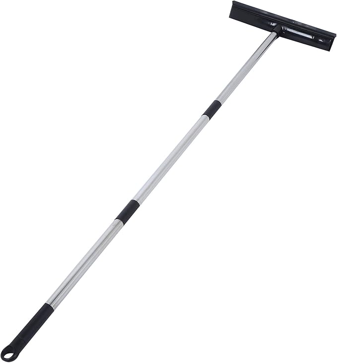 EBTOOLS Multifunction Telescopic Carpet Broom, Pet Hair Dust Removal Tool for Fluff Carpet, Hardwood Floor, Tile, Window, Daily Household (Black)