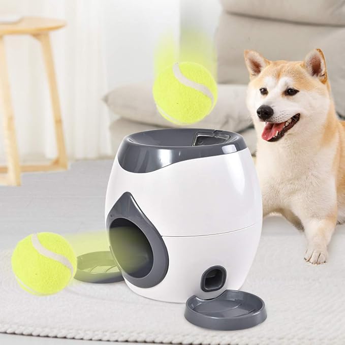 Dog Slow Feeder Treat Dispenser Dog Toy Interactive Puzzle Ball for Indoor Outdoor Dogs with Removable Plates Spoon Dogs Bone Shape