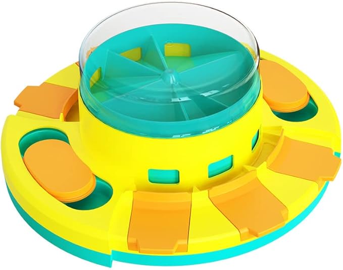 Dog Puzzle Toy Slow Feeder, Interactive Treat Dispensing Dog Toy with 2 Difficulty Levels, Mental Stimulation & Slow Feeding Puzzle Dogs(Lake Blue)