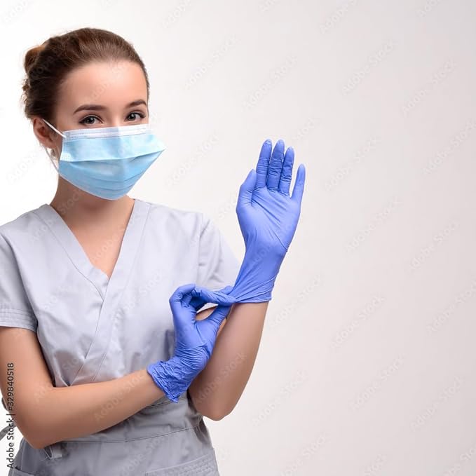Nitrile Exam Gloves, Chemo Drug Tested, Latex-free, Powder-free, 4.3 Mil, Deep Blue