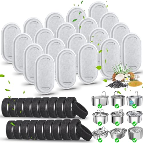 40 Pack Cat Water Fountain Filters-Cat Fountain | Pet Essentials - Image 2