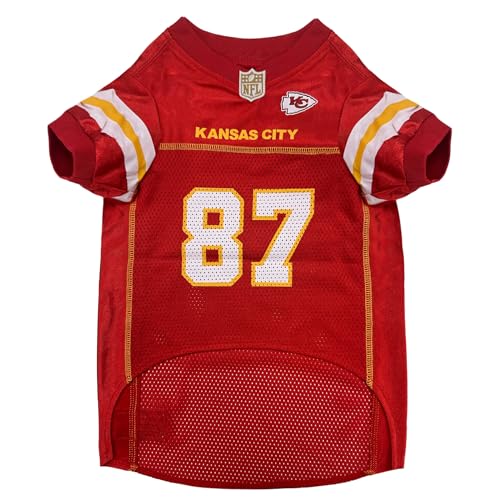 NFLPA Travis Kelce PET Jersey, NFL Dog Shirt, Size Medium, Kansas City Chiefs Mesh Jersey for Dogs - Image 3