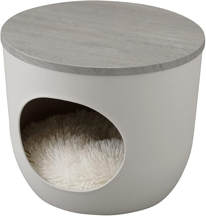 Iris Ohyama Interior Pet House for Dogs and Cats, Ash Gray
