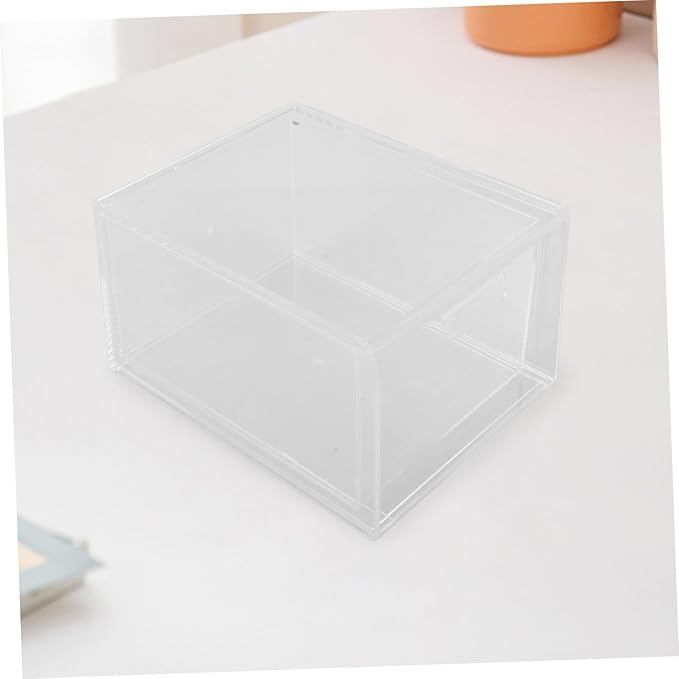 Veemoon 3pcs Clear Stackable Plastic Drawer Organizer Versatile Storage Bins for Bathroom and Daily Essentials Ample Capacity for Makeup and Home Use and Space Saving Design