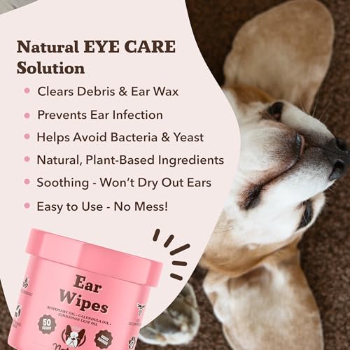 Natural Dog Wrinkle Wipes & Balm Bundle, Dog Cleaner Wipes 100ct + Moisturizing Balm for Itchy Skin 1oz Tin, Hypoallergenic, Lick-Safe, Bulldog Wrinkle Care for Face, Paws & Folds