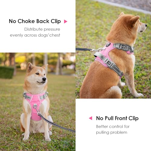 PHOEPET No Pull Dog Harness, Unique Colors Reflective | Pet Essentials - Image 4