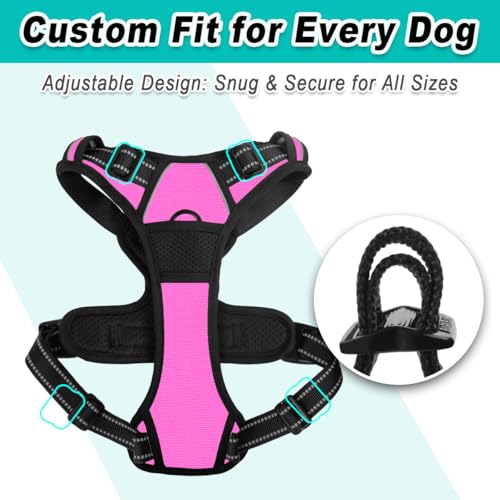 BARKBAY Dog Harness for Large dog No Pull 2 leash Clips Dog Vest - Image 7