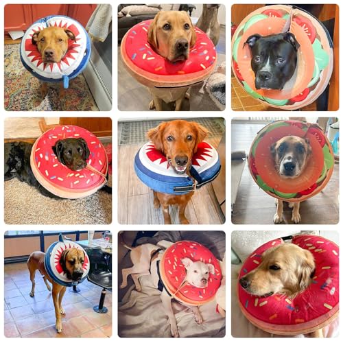 Dog Cone Collar Alternative After Surgery,Pet Neck Donut E‑Collar - Image 3