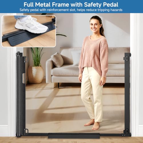 Retractable Dog Gate, 29-42" No Drilling Pressure Mounted - Image 6