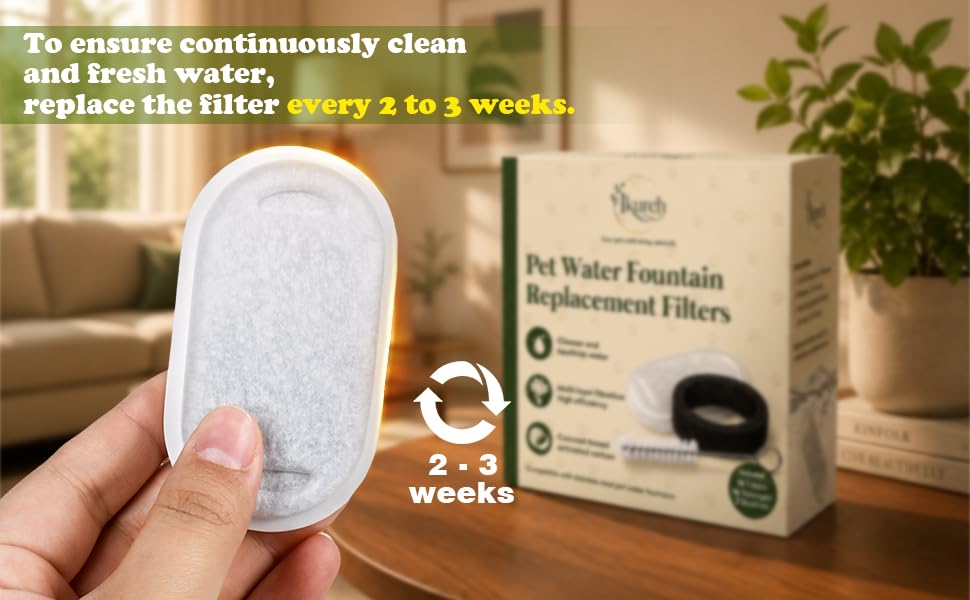 Cat Water Fountain Filter replacement, 32 Pack Cat | Pet Essentials - Image 6