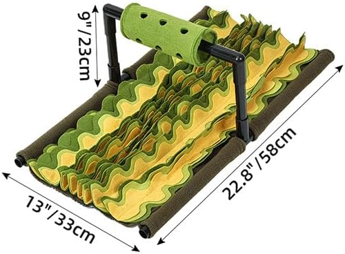 Large Snuffle Mat for Dogs & Cats, Interactive Dog Slow Feeder & Puzzle Toy with Rotating Food Dispenser, Portable Foldable Design for Travel, Encourages Natural Foraging & Healthy Eating
