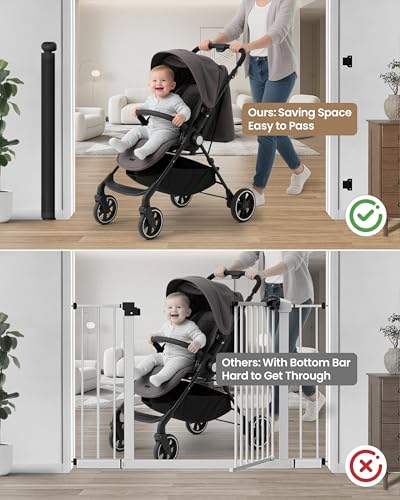 100" Extra Wide Retractable Baby Gate, Extra Long Indoor Pet Gate - Image 6