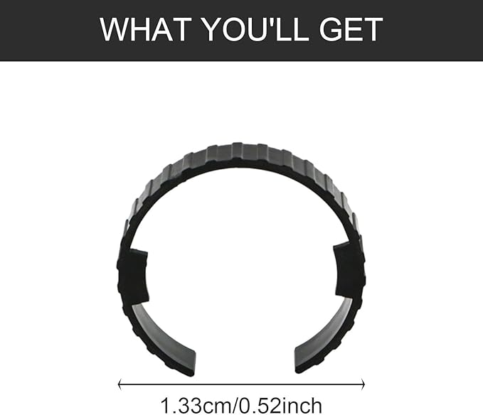 Generic 2 Pieces Dryer Hose Spare Rings, Pet Dryer Hose Clamps Wear Resistant Pipe Joint Clamp Replacement Pet Blower Accessory, Style A
