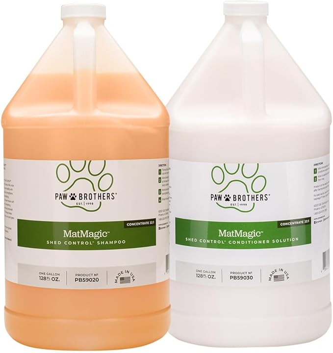 Dog and Cat Grooming Shampoo or Conditioner Natural Refreshing Mat Shed Control Gallons (Conditioner)