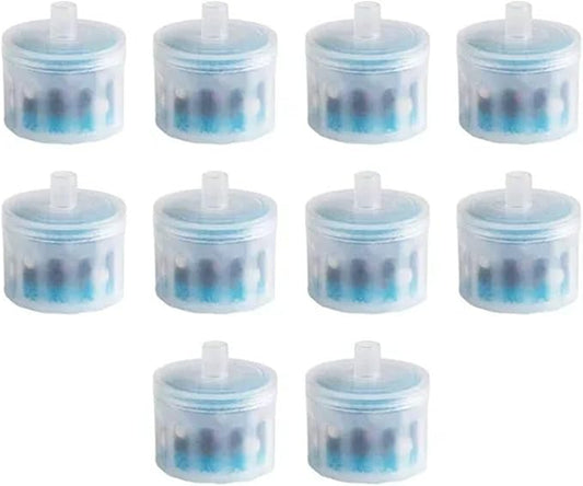 Compatible for 1.3L Ceramic Pet Water Fountain USB Charging Automatic Circulating Filtration for Cats Dogs(10pcs Filter Element)